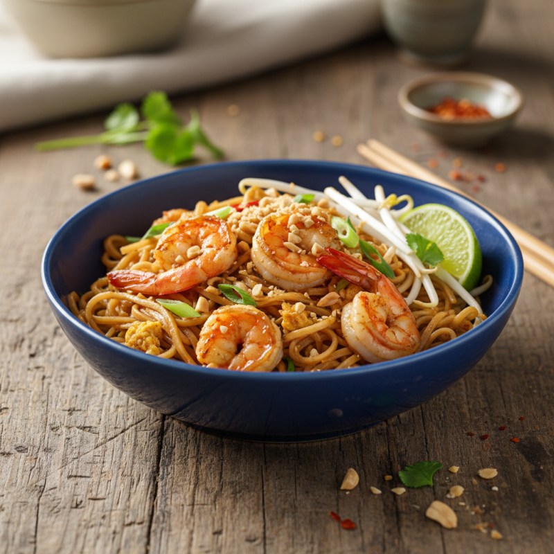Pad Thai z krewetkami