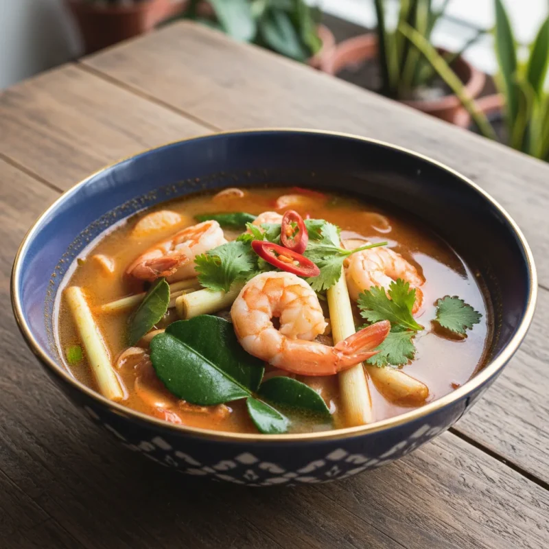 Zupa Tom Yum z krewetkami