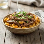 Makaron z wołowiną